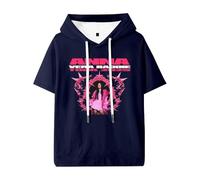 ZDSYDJX Anna Pepe Vera Baddie Tour 2025 Tour Camiseta, Estampada Fanáticos De La Música Hipster tee,Azul,M