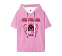 ZDSYDJX Anna Pepe Vera Baddie Tour 2025 Tour Camiseta, Estampada Fanáticos De La Música Hipster tee,Rosado,M