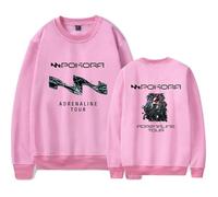 ZDSYDJX M. Pokora Adrenaline Tour Sudadera con Capucha, a la Moda Regalo para Fanáticos De La Música,Rosado,3XL
