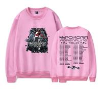 ZDSYDJX M. Pokora Adrenaline Tour Sudadera con Capucha, a la Moda Regalo para Fanáticos De La Música,Rosado,S
