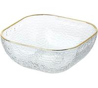 ZDUD Ensaladeras de vidrio, Tazones for mezclar, Tazón transparente Phnom Penh, Ensaladera nórdica, pasta frutas y verduras, postre casero, for sopas ensaladas(S)