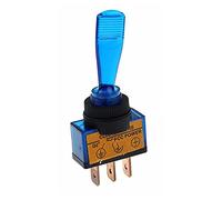 ZDVHOMCB 12V 20A Car LED Light Toggle Switch 3 Pin SPST ON/Off Rocker Long Handle Switches 62 * 26 * 12mm (Color : Blue) ZDVHOMCB