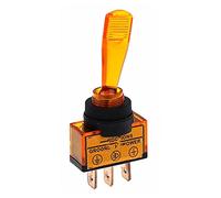 ZDVHOMCB 12V 20A Car LED Light Toggle Switch 3 Pin SPST ON/Off Rocker Long Handle Switches 62 * 26 * 12mm (Color : Yellow) ZDVHOMCB