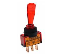 ZDVHOMCB 12V 20A Car LED Light Toggle Switch 3 Pin SPST ON/Off Rocker Long Handle Switches 62 * 26 * 12mm (Color : Red) ZDVHOMCB
