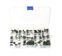 ZDVHOMCB 15Values 150Pcs 100V 0.47nF ~ 470nF Polyester Poly Film Capacitors Assortment Box Kit
