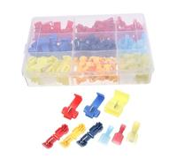 ZDVHOMCB 160pcs Tap Self-Stripping Electrical Wire Connector Kit Insulated Male Quick Disconnects for Automotive and Home Wiring User-Friendly Construction .D119