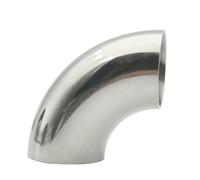ZDVHOMCB 19mm-102mm 304/316 Stainless Steel Grade Welding Extension 90 ° 45 ° Elbow Seamless Welding Pipe Fittings Polished Food(90 Degree Elbow,SUS304_25MM)