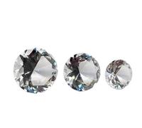 ZDVHOMCB 1pc 10cm Crystal Glass Diamond Faceted Cut Crafts Gift Party Large Romantic Decor