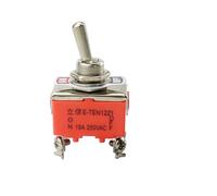 ZDVHOMCB 1PCS E-TEN1221 15A 250VAC 4PIN ON-Off Toggle Switch Rocker Switch The Power Switch Switch Orange(E-TEN1221) ZDVHOMCB