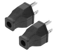 ZDVHOMCB 2pcs Industrial Grade Replacement Straight Angle Power Cord for Portable Inverter Compatible with Awg Wires Fire-Resistant Abs Shell for Residential