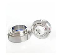 ZDVHOMCB 3/4" 1" 1.5" 2" 3" 4" Pipe OD Sus 304 Stainless T-Thread Butt Welding On Socket Union Set Pipe Fitting(T-Thread,38mm)