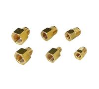 ZDVHOMCB 45 Degree SAE-Standard 1/4" 3/8" 1/2" 3/4" Flare Female To Male Reducing Fitting Reducer Brass Pipe Connector Adapeter Air Condi(3l8 To 1l2 Inch)