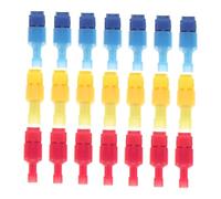ZDVHOMCB 60sets T-Tap Wire Connectors Quick Disconnect Electrical Terminal Kit for Automotive Use Self-Stripping and Wiring Assortment .D122