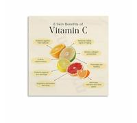 ZDVHOMCB Celebrating Vitamin C - The Power of Nutrition & Wellness Awareness Chart, Motivational Wall Art for Kitchen, Gym, Office or Home Health Corner Decor Unframed,12x18inch(30x45cm)