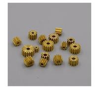 ZDVHOMCB Engranaje de Cobre metálico de módulo 0,3, 9T, 1,48 mm de Dientes, piñón de latón, Compatible con Eje de Coche de Juguete RC