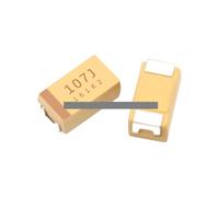 ZDVHOMCB Kit Surtido de 150 condensadores de tantalio SMD, 15 valores Cada uno, 10 Unidades de 1 uF a 220 uF, 2,2 uF, 4,7 uF, 10 uF y 47 uF, Caja A/B, Color Bronce