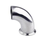 ZDVHOMCB One Side Butt Weld One Side Tri Clamp SS304 Stainless Steel 90 Degree Elbow Pipe Fitting Home Brew Beer Wine Cheerfully (Size : 19mm x Ferrule 50.5)