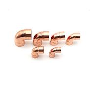 ZDVHOMCB Pipe Fittings 45 50 54 60 67 70 76 80 89mm Inner Diameter 99.9% Copper End Feeding Solder 90 Degree Elbow Pipe Installation Joint for Air Conditioning (Color : ID 50 Wall 1.5mm)
