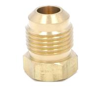 ZDVHOMCB SAE Thread 5/8"-18 UNF Fit Tube OD 3/8" End Brass SAE 45 Degree Pipe Fitting