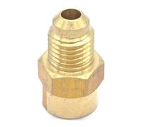 ZDVHOMCB SAE Thread 7/16"-20 UNF Fit Tube OD 1/4" -1/8" NPT Female Brass SAE 45 Degree Pipe Fitting Adapters 1000 PSI