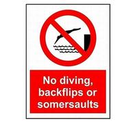 ZDVHOMCB Vintage No Diving Sign Retro Rustic Metal Sign for Swimming Pool Rustic Patio Wall Decor 8 X 12 in