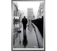 ZDVNEGM Póster de James Dean in Times Square, divertido letrero de metal para decoración de dormitorio, sótano, bar, pared, cueva, 8 x 12 pulgadas