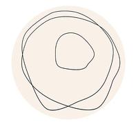 ZDW Nordic Simple Lines Large Area Rug Round Geometric Hanging Basket Floor Mat Irregular Carpet Living Room Coffee Table Floor Mat Bedroom Bedside Soft Decor Carpets/120 cm