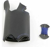Zdwpan Negro Coser a Mano Cuero Funda Volante para Audi A3 8P Sportback A4 B8 Avant A5 8T A6 C6 A8 D3 Q7 8R Q5 4L S4 S3 Funda de Volante de Microfibra Transpirable con Agujero