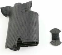 Zdwpan Negro Coser a Mano Cuero Funda Volante para Audi A6 (C7) A4 (B8) A7 A8 A8 L Allroad Q5 2013-2017 Q7 Funda de Volante de Microfibra Transpirable con Agujero