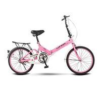 ZDXC Bicicletas Plegables, Mini Bicicleta Portátil para Estudiantes de 16 Pulgadas / 20 Pulgadas para Hombres y Mujeres, Bicicleta Informal Liviana, Bicicleta con Doble Amortiguación de Frenos