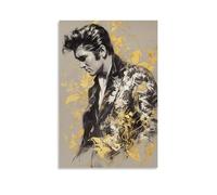 ZDXTYH Elvis Presley - Impresión estética moderna para dormitorio, sala de estar, oficina con lienzo resistente a la decoloración, 30 x 45 cm, Elvis Presley