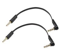 zdyCGTime 3,5 mm Cable de Audio,Derecho ángulo 3,5 mm Auxiliar de Audio Chapado en Oro estéreo Macho a Recto Clavija Estéreo de 3,5mm/Macho Cable (0,5 pies)