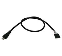 zdyCGTime 50 cm Micro USB 5 Pines Macho a 1 x 5 Pines Hembra '0.1 USB Header PCB Placa Base Cable