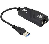zdyCGTime Adaptador de conexión USB 3.0 Macho a RJ45 Hembra Gigabit Ethernet,Colocarse 10/100 / 1000 Mbps,Compatible con Windows, Mac OS,Android y Otros Sistemas.(Negro)