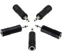 zdyCGTime - Cable Adaptador de Audio Macho a Jack Hembra de 6,35 mm, 3,5 mm, Chapado en Oro(5 piezas)