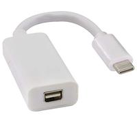 zdyCGTime Cable Adaptador USB c3.1 a Mini DP/Displayport,convertidor Macho Tipo C a Hembra DP 4K@60HZ,Cable de Audio y Video USB C a DP,Compatible con y tabletas telefónicas USB-C.(1Pieza)