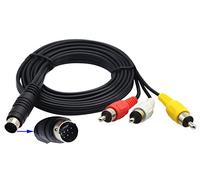zdyCGTime - Cable alargador de 3 RCA a 7 pines, para DVD, TV, HDTV, VCR's, reproductores de CD, ordenador portátil (5 pies/1,5 m)