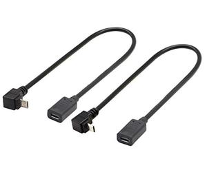 zdyCGTime - Cable alargador tipo C de 90 grados, ángulo derecho e izquierdo, USB-C USB 2.0 tipo C macho a