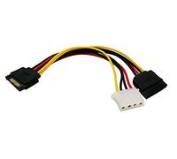 zdyCGTime- Cable de alimentación SATA de 15 Pines a Molex de 4 Pines y 15 Pines para IDE a Serial ATA SATA Hard Drive