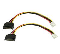 zdyCGTime - Cable de alimentación SATA Macho de 4 Pines a 15 Pines (8 Pulgadas)