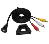 zdyCGTime Cable RCA Dash Montaje Empotrado 6 ft 2 m 3rca Macho a 3,5 mm Hembra Cable de extensión Montaje Empotrado Panel Salpicadero AUX para Coche Barco Motocicleta y Otros