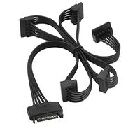 zdyCGTime Cable SATA de 15Pines Macho a 5xSATA Hembra de 15Pines de Disco Duro,Aplicar para HDD,SSD,Unidad óptica Cable de alimentación SATA(1Pieza)