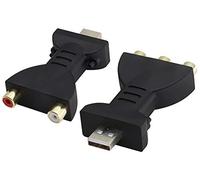 zdyCGTime Cable USB a 3rca,1080P USB 2.0 Macho a 3 RCA Hembra Cable Adaptador de Audio y Video con Conector AV de señal Digital, Adecuado para PC,Receptor HDTV,DVD,decodificador,proyector,etc.