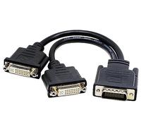 zdyCGTime DMS-59 A DVI Divisor Cable Conector para instalación de Doble Monitor o como un DVI Adaptador y Cable dongle-10inch