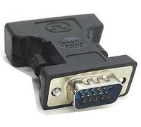 zdyCGTime DVI a VGA Adaptador de Cable - Negro - F/M, DVI (24 + 5) a VGA (15 Pines) Adaptador de Cable - Negro - F/M,