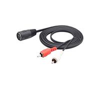 zdyCGTime midi de 7 pinos Cable de extensión,Enchufe Masculino RCA dual a 7PIN Hembra adaptador de audio,Compatible con Bang & Olufsen, Naim, sistemas estéreo Quad.(1.5 M)