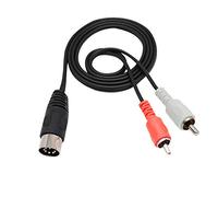 zdyCGTime MIDI DIN 7 pin a RCA cable de extensión, 2RCA macho a DIN 7 pin macho cable de audio,Compatible con Bang & Olufsen B & O, Naim, sistema estéreo Quad. (1M / 3 Pies)