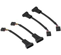 zdyCGTime USB 3.0 19Pin Macho a USB 2.0 9Pin Hembra convertidor Conector de Cable de computadora,Cable Adaptador de Placa Base,Placa Base 9Pin Hembra a 20Pin Macho Cobre Puro.(15cm/4 Piezas)