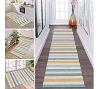 ZDYHMrj Alfombra de pasillo, cocina, antideslizante, lavable, larga, 50 x 100 cm, multicolor, para cocina, dormitorio, salón, pasillo, ancho 40-120 cm