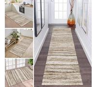 ZDYHMrj Alfombra de pasillo, cocina, antideslizante, lavable, larga, 50 x 180 cm, marrón, para cocina, dormitorio, salón, pasillo, ancho 40-120 cm